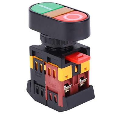 Imagem de Interruptor de Botão de Luz LED Duneta Dupla, Configurável para Botões Vermelhos ou Verdes para Equipamento de Máquina de Painel de Controle (24V)