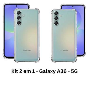 Imagem de 2UN Capa Silicone Capinha TPU Anti Impactos para Samsung Galaxy A36 5g