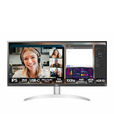 Imagem de Monitor UltraWide 29" LG 29WQ600-B com Tela IPS, Full HD, 100Hz, AMD FreeSync – Branco
