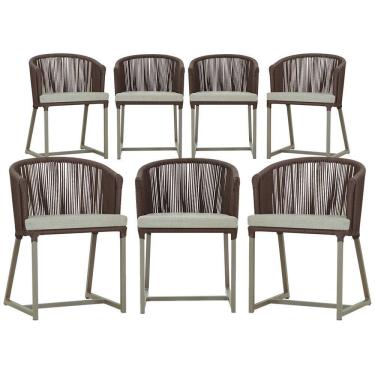 Imagem de 6 Cadeiras de Jantar Área Noronha em Alumínio