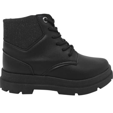 Imagem de Bota Coturno Infantil Menina Casual Dia a Dia Passeio Escola com Brilho Kidy 363-0033