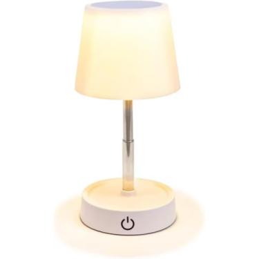 Imagem de Abajur de Mesa LED Moderno, Luminária Retrátil Para Quarto, Luz Amarela Quente Para Sono e Ambientes, Touch Brilho Ajustavél