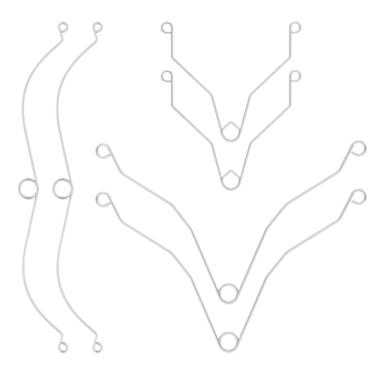 Imagem de WKZO Pacote com 6 clipes de mola de grade para capa de exaustor de banheiro FG701S, kit de clipe de mola de grade universal inclui tamanhos grande, médio e pequeno