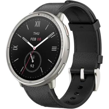 Imagem de Relógio Inteligente Amazfit Active 2 Smartwatch 1.32 '' Gps 44mm com 160+ Modos Esportivos, Resistente à água, Bateria de 10 dias (Black Leather – Premium)