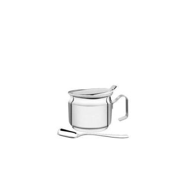 Imagem de Açucareiro Com Colher Aço Inox 8,4cm 350ml Tramonti 64470501 - Tramont