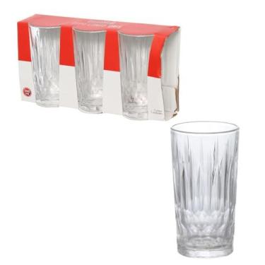 Imagem de Copo De Vidro Long Drink Cris 265Ml 3Pcs - WESTERN