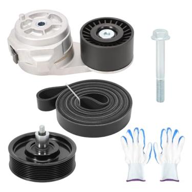 Imagem de Kit de transmissão de correia serpentina 90K-38285 compatível com Ram, Sterling Truck Cars - 2500 3500 4500 5500 2011-2012, Ram 2500 3500 2003-2010, Ram 4500 5500 2008-20100 , Bullet 45/55 2008-2010