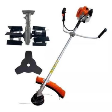 Imagem de Kit Rocadeira Gasolina 52Cc + Enxada Rotativa Multifuncional - Nakasak