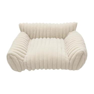 Imagem de Stgfyxgs Sofá-cama para Gatos, Decoração Versátil, Fácil de Limpar, Base Antiderrapante para Cães Pequenos, Gatos de Interior, Sala de Estar, Casa, Branco