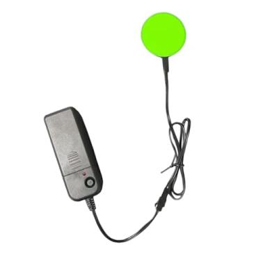 Imagem de Bothyi Painel de decoração de esqueleto com olhos brilhantes, luzes El, acessórios de Halloween recortáveis, caveiras de LED iluminadas, olhos para máscaras, Verde 2cm