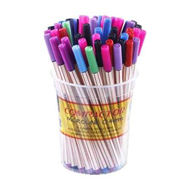 Imagem de CANETA HIDROCOR 0,4MM MICROLINE SORTIDA / 60UN / COMPACTOR