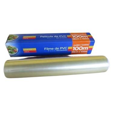 Imagem de Filme PVC 28x100 Cozinha Fácil Caixa c/ 12un - Brasil Pack