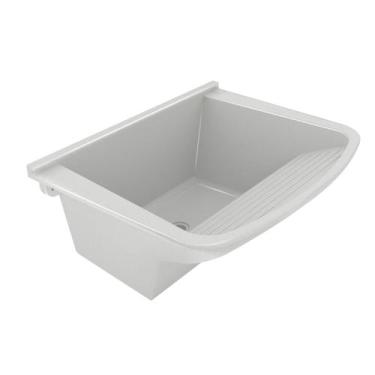 Imagem de Tanque de Lavar Roupa em Mármore Sintético Granitado 55x41cm - AJ Rora