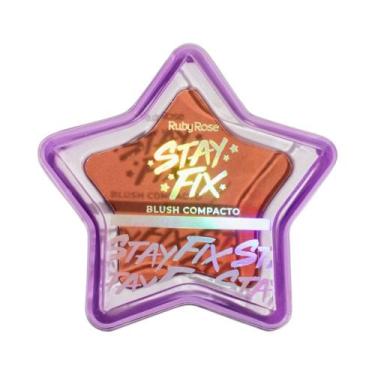 Imagem de Blush Compacto Ruby Rose Stay Fix Cor St40 Hbf5744