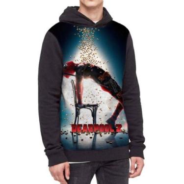 Imagem de Moletom Com Capuz Filme Deadpool Ref:409 - smoke, Preto, P