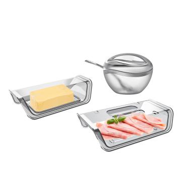 Imagem de Açucareiro Manteigueira Porta Frios Tampa Transparente