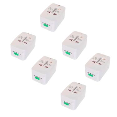 Imagem de Kit Adaptador Tomada Universal Internacional Hamy 6 Unidades