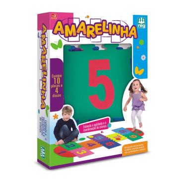 Imagem de Jogo Amarelinha Tapete Em EVA 14 Placas Nig - 0830