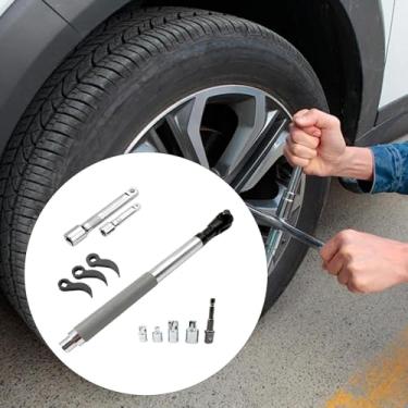 Imagem de MotiveTech Chave de extensão offset de 1/2" Chave de extensão de alcance estendido DIY Ferramenta automotiva aço Ferramenta de de catraca elétrica