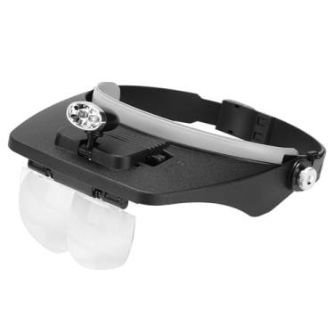 Imagem de Yctze Vidro de Lupa de Apicultura LED Com Lente Montada na Cabeça e Escudo - Equipamento Ideal de Apicultura para Maior Visibilidade e Conforto