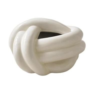 Imagem de Baoblaze Capa para caixa de lenços de papel, suporte para caixa de lenços de papel, decoração de mesa de luxo, recipiente para armazenamento de guardanapos, Branco