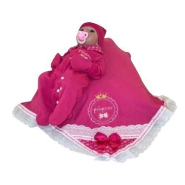 Imagem de Saida de Maternidade Menino e Menina 5 Peças Para Bebê Recém Nascido,M