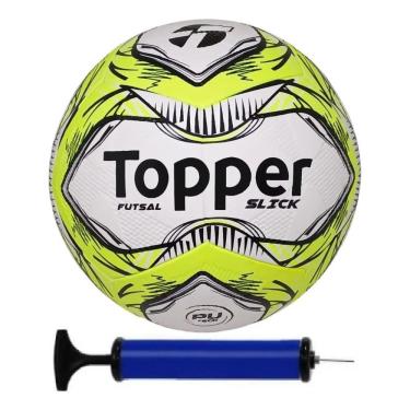 Imagem de Bola Futsal Topper + Bomba Amarelo