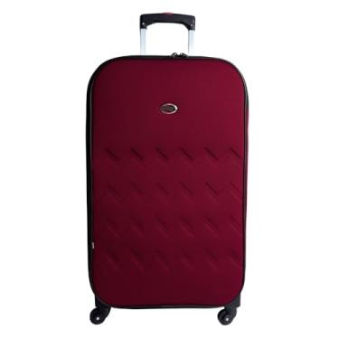 Imagem de Mala de Viagem 28Kg Giratória 360° Forrada e Resistente (Vinho)