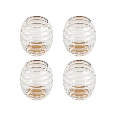 Imagem de 【Pacote com 4 protetores de chão universais para pernas de cadeira】Almofadas de feltro de silicone para pisos de madeira - Capas transparentes para pés de móveis para reduzir o ruído e evitar