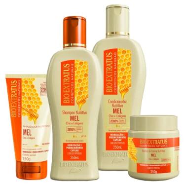 Imagem de Kit Mel Bio Extratus Shampoo Cond Másc 250g Finalizador 150g