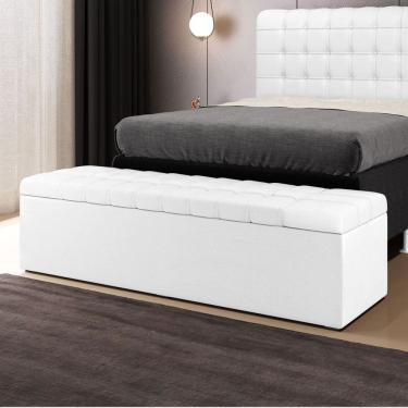Imagem de Calçadeira Baú Alpha Para Cama de Casal 160cm no Tecido Courino - Conforto e Elegância Aradecor