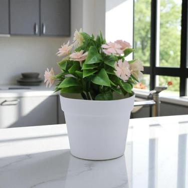 Imagem de Generic 1 peça de plantas artificiais moeda dourada crisântemo plástico rosa 10 x 10 x 20 cm