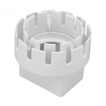 Imagem de Adaptador de Calha de Plástico, Conector de Tubo de Drenagem de água Pluvial Com Parafusos, Estável e Confiável para Tubo de Drenagem Circular, Fácil de (Branco G: 56-58 cm /
