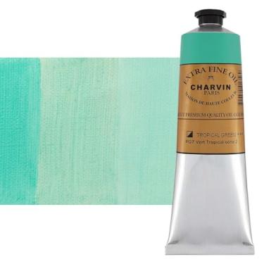 Imagem de Charvin Tinta a óleo extrafina – Tinta a óleo francesa profissional de luxo, exibindo os pigmentos da natureza, consistência cremosa com vivacidade – Tubo único de 150 ml – Verde tropical