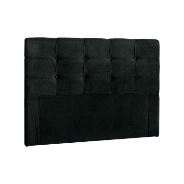 Imagem de Painel de Cama Box Estofada - Clean Plus Casal - Suede Negro - Simbal