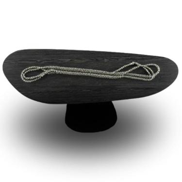 Imagem de Mesa Oval Organica Em ébano 140x90