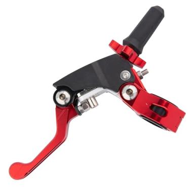 Imagem de ZYMTPRM Alavancas de freio da embreagem da embreagem da motocicleta de 22 mm para motocicleta esporte de rua Dirt Pit mini bicicletas scooter ATV (vermelho)