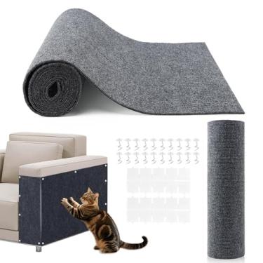 Imagem de Protetor de móveis para gatos, tapete autoadesivo aparável de 199,9 x 39,9 cm, arranhador de gato de escalada faça você mesmo para móveis, sofá ou parede, protetor de móveis - protege contra garras de