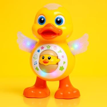 Imagem de Patinho Musical que Dança e Brilha – Brinquedo Sensorial Educativo com Luzes e Sons Divertidos
