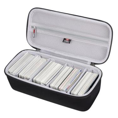 Imagem de FBLFOBELI 900+ Card Game Case Compatible with UNO/Piles/Phase 10/Exploding Kittens/Five Crowns/Flip 7/Go Fish/Monopoly Deal and Playing Card, Case Only (Black+Gray)
