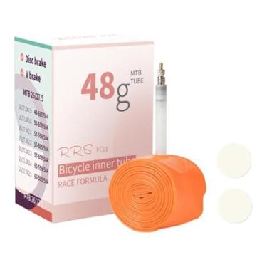 Imagem de UGPLM Câmara de ar para bicicleta com válvula, substituição de câmara de ar para manutenção, reparo à prova de furos, pneu reserva para bicicleta com, Style G