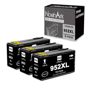 Imagem de NoahArk 3 pacotes de substituição de cartucho de tinta compatível com 952 952XL para uso de alta capacidade para Officejet Pro 7740 8210 8710 8720 8740 8715 7720 8725 8730 8735 8745 impressora (3