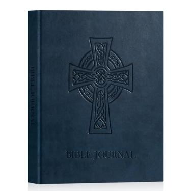 Imagem de Lanpn Diário de oração bíblica para homens, diários devocionais cristãos de 3 meses, caderno de estudo da Bíblia com versículo das escrituras para notas de oração da igreja, presentes de fé religiosa