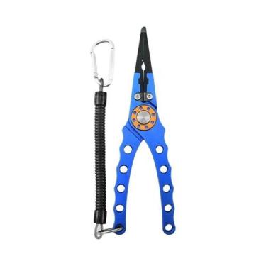Imagem de Alicate Multifuncional Para Pesca Cortador De Linha Removedor De Nó Em