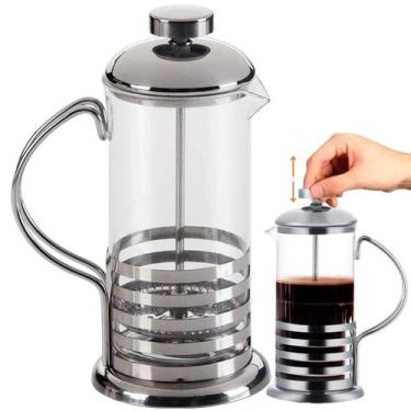 Imagem de Cafeteira Prensa Francesa Cremeira 350ml/600/800ml Café Chá Vidro Inox