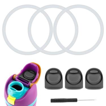 Imagem de 3 peças de anel de vedação O e 3 peças de rolha de substituição para Owala FreeSip, tampa de silicone para garrafa de água sem BPA, peças de boca de tampa superior compatíveis com Owala FreeSip 680 g