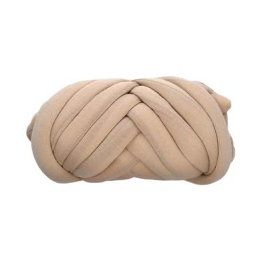 Imagem de Fio Grosso Super Bulky De 250g Para Tricô Manual, Crochê, Algodão Maci