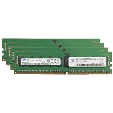 Imagem de Original de fábrica 32 GB (4 x 8 GB) compatível com servidores HP Proliant DDR4 2133MHZ PC4-17000 ECC Chip registrado RDIMM 1Rx4 CL15 1.2v Atualização RAM de servidor Adamanta