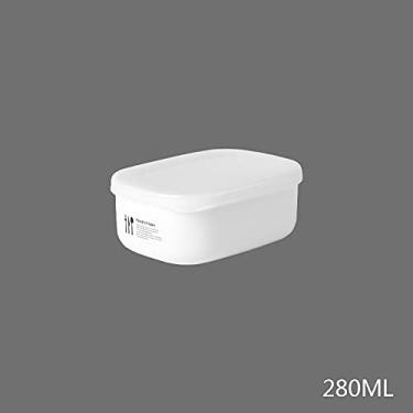 Imagem de Caixa de Almoço Portátil para Escritório Lunchbox Armazenamento Preservação Alimentos com Tampa À Prova Água Aquecimento no Micro-ondas