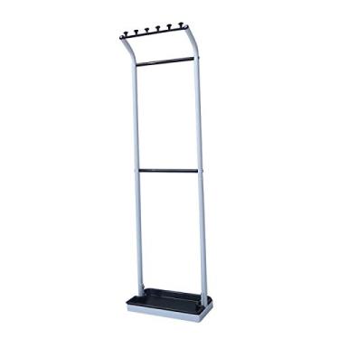 Imagem de Suportes de guarda-chuva, suporte quadrado livre para guarda-chuva, aparência requintada, suporte de guarda-chuva de metal, grande espaço de armazenamento, fácil de instalar, acessórios de decoração